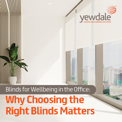 Blinds for Wellbeing in the Office: Why Choosing the Right Blinds Matters