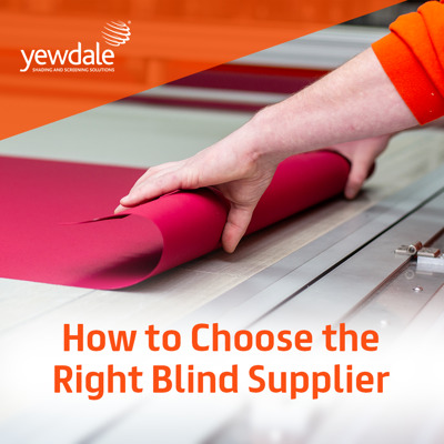 How to Choose the Right Blind Supplier