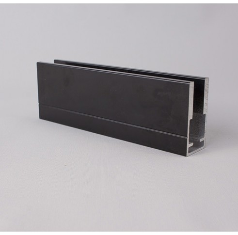 Side Channel Track Black 5m Overhead Top/Recess Fix Tracker Side Channel - Yewdale