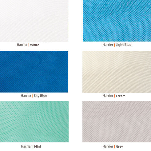 Disposable curtains swatches